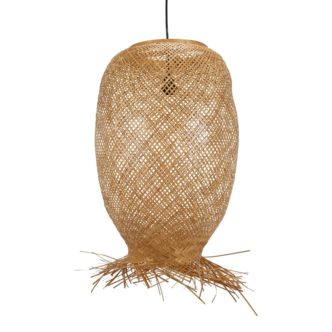 Ronde hanglamp in ananas vorm